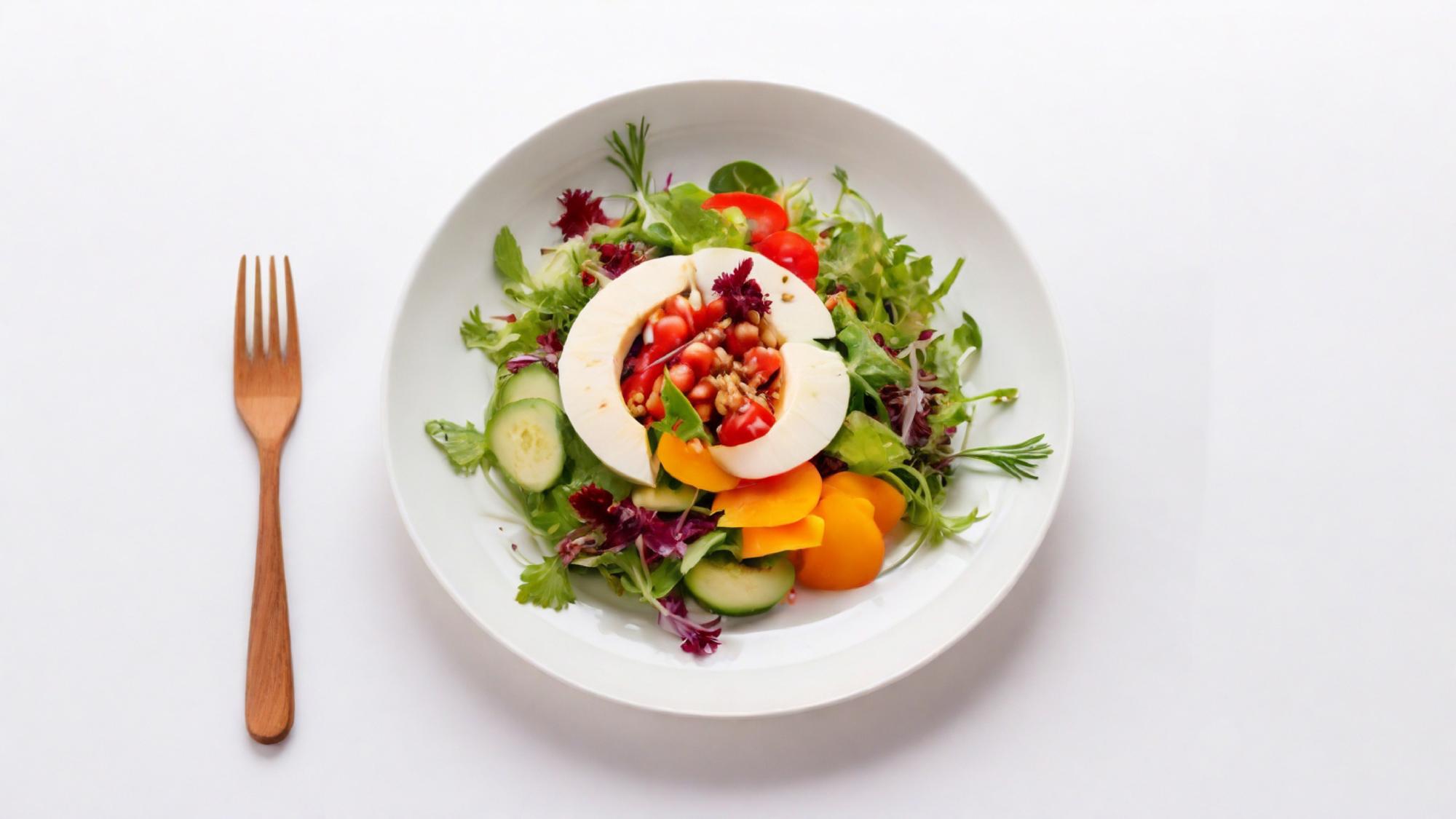 Large image of plated seasonal salad